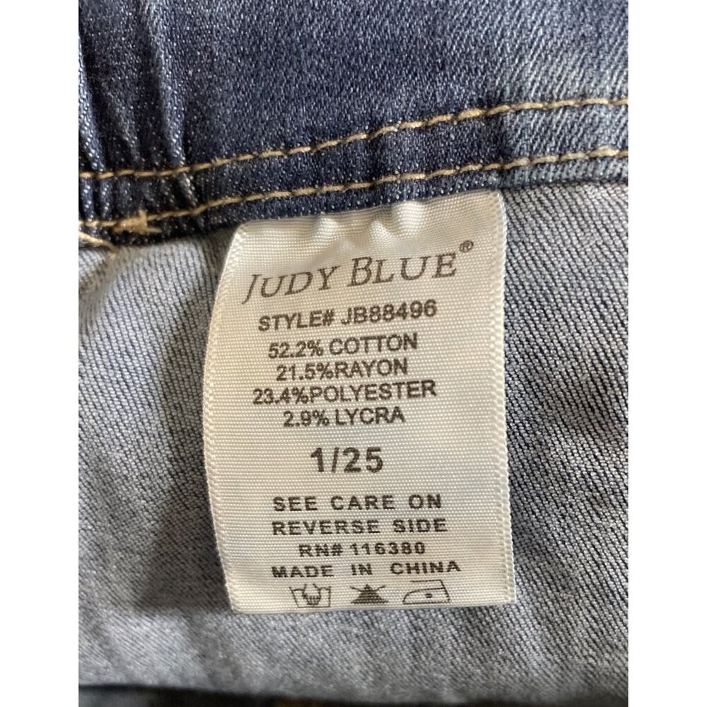 Judy Blue Jeans Womens 1/25 Blue High Waisted Rise Pull On Jogger Elastic Waist - Picture 9 of 10